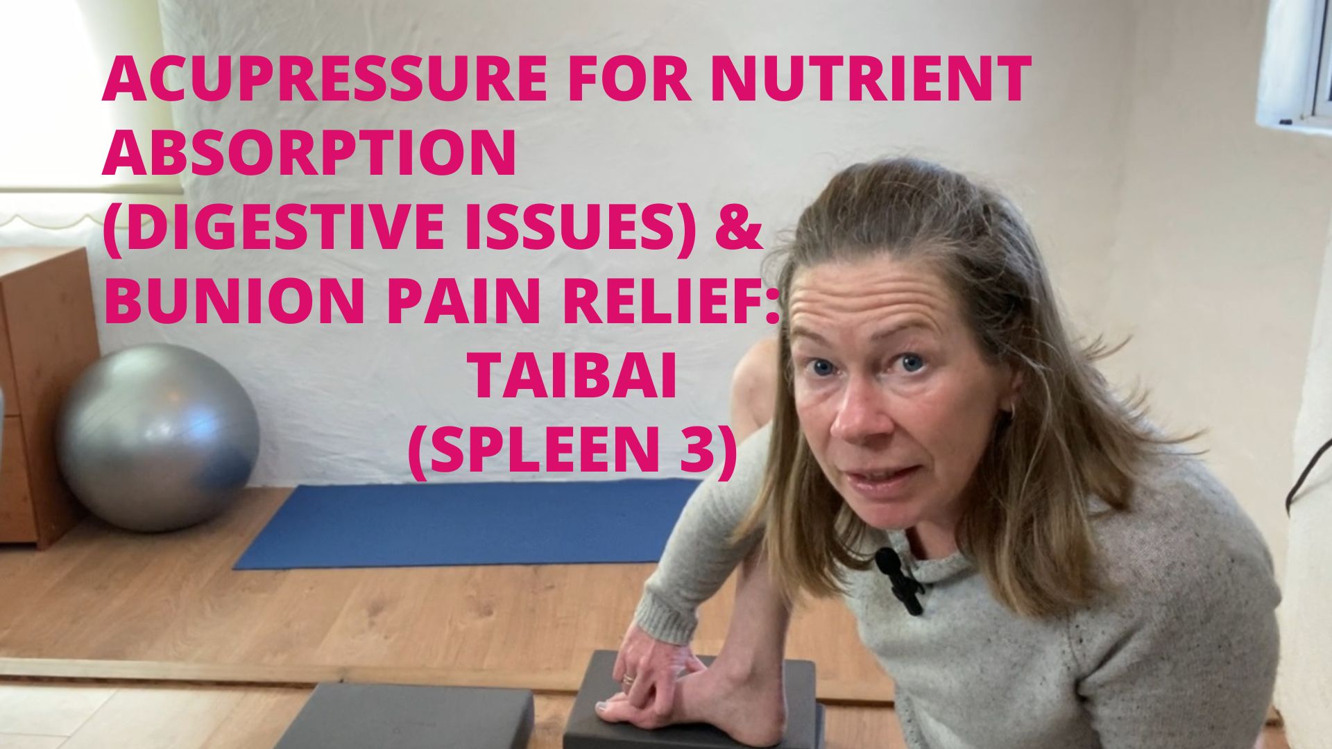 Acupressure For Digestion and Absorption of Nutrients (also bunions): Spleen 3 (Taibai)