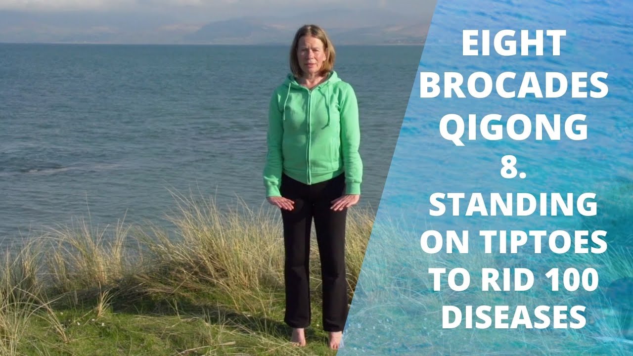 Exercise 8 - Eight Pieces of Brocade | Ba Duan Jin Qigong | Standing on Tiptoes to Rid 100 Diseases
